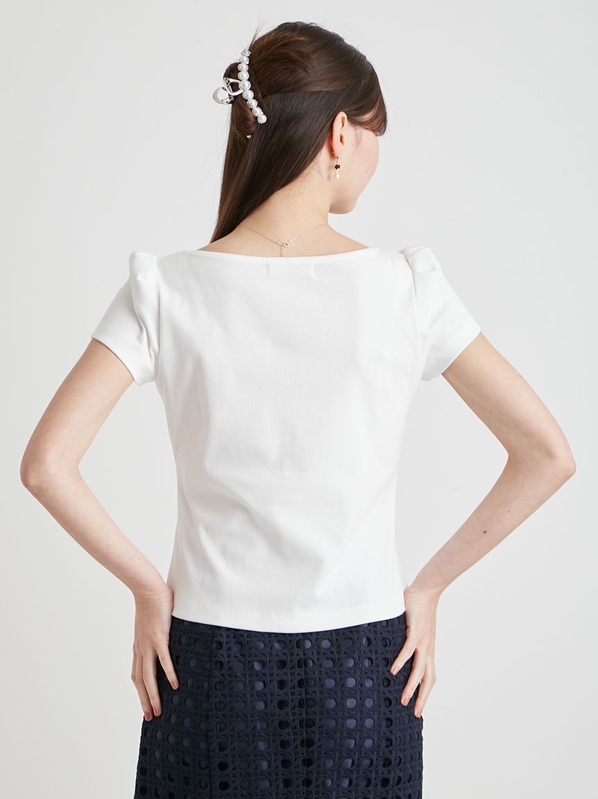 洗える】トリムポケットTシャツ(カットソー)｜TOPS（トップス
