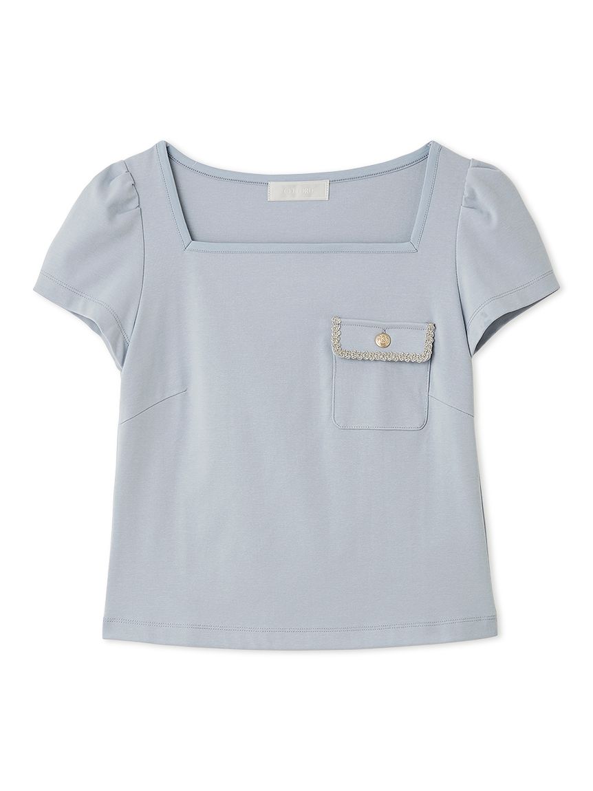 洗える】トリムポケットTシャツ(カットソー)｜TOPS（トップス