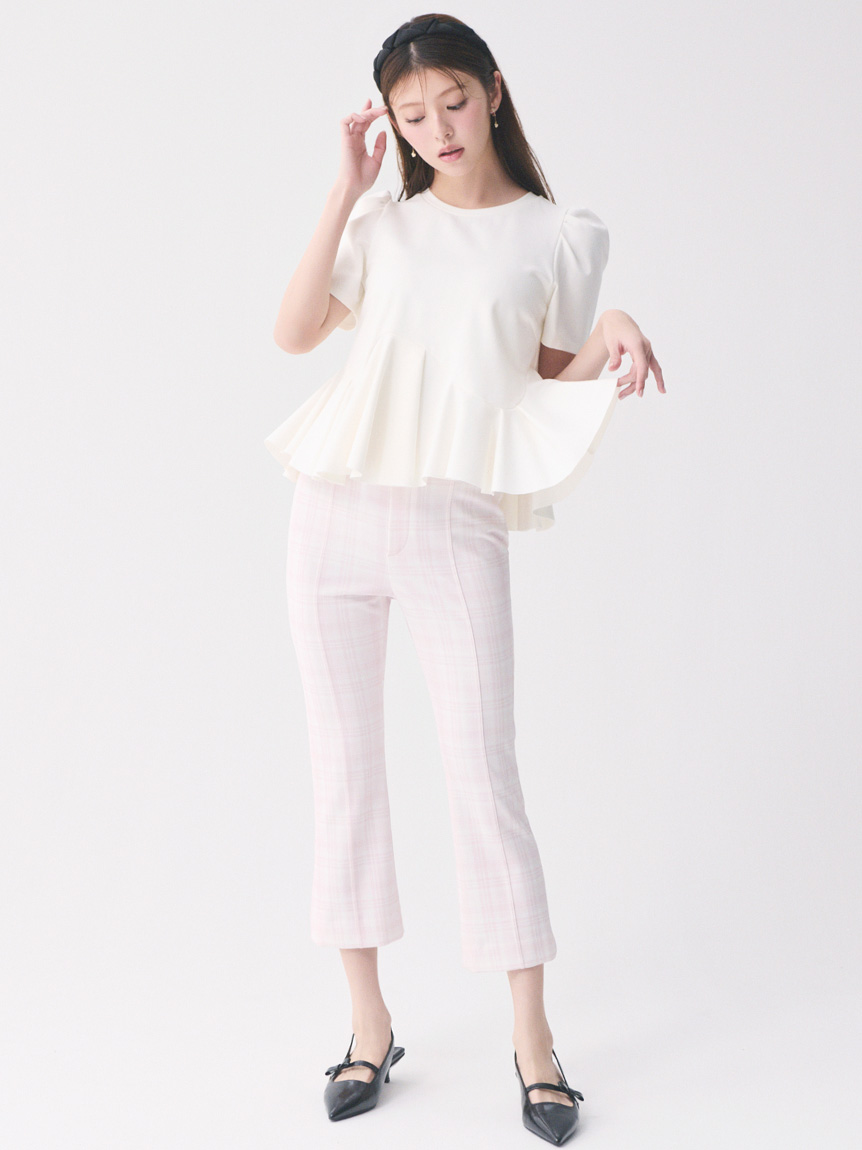 洗える】アシンメトリーカットトップス(カットソー)｜TOPS（トップス