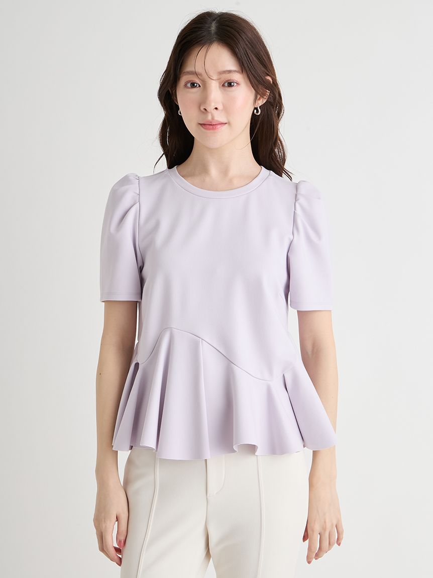 洗える】アシンメトリーカットトップス(カットソー)｜TOPS（トップス