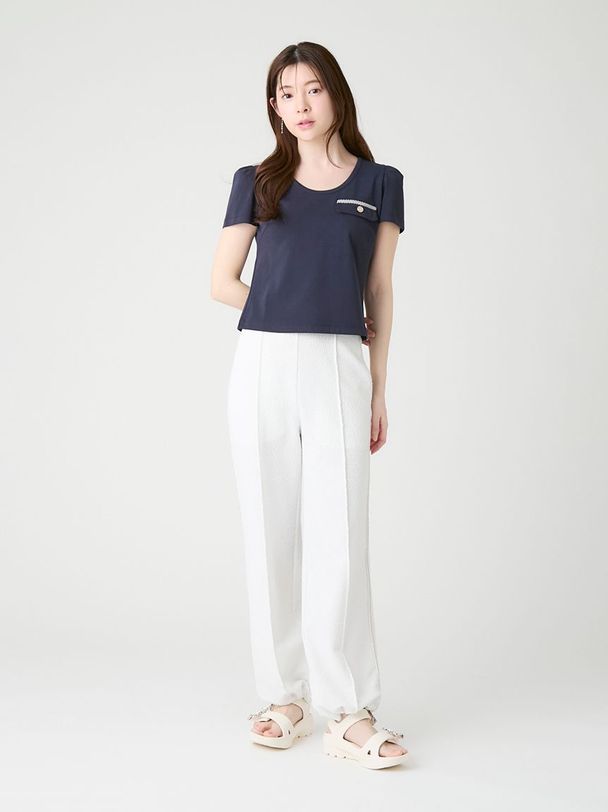 洗える】フラップポケットカットソー(カットソー)｜TOPS（トップス