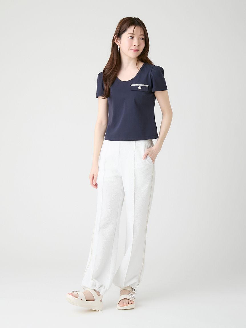 洗える】フラップポケットカットソー(カットソー)｜TOPS（トップス