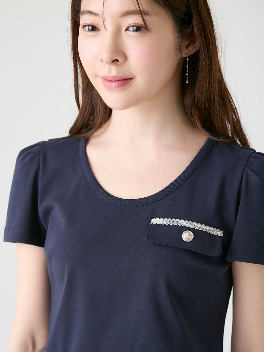 洗える】フラップポケットカットソー(カットソー)｜TOPS（トップス