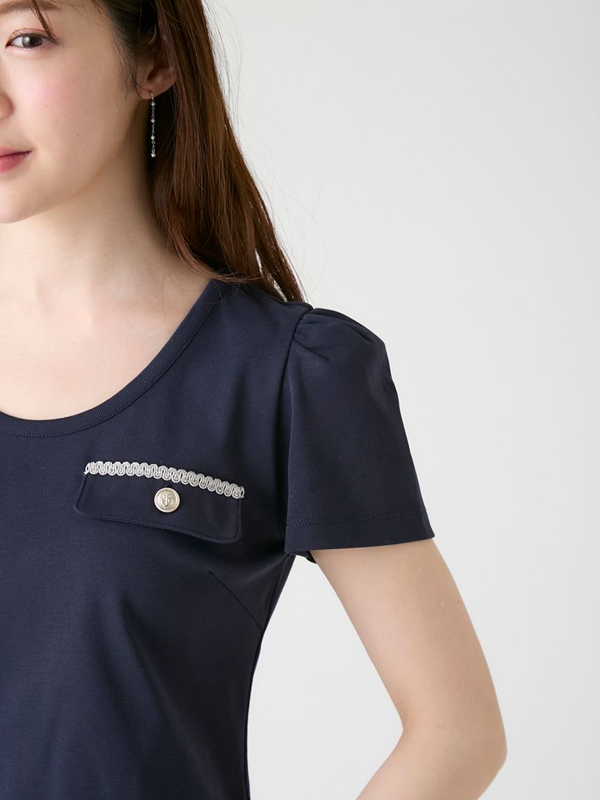 洗える】フラップポケットカットソー(カットソー)｜TOPS（トップス