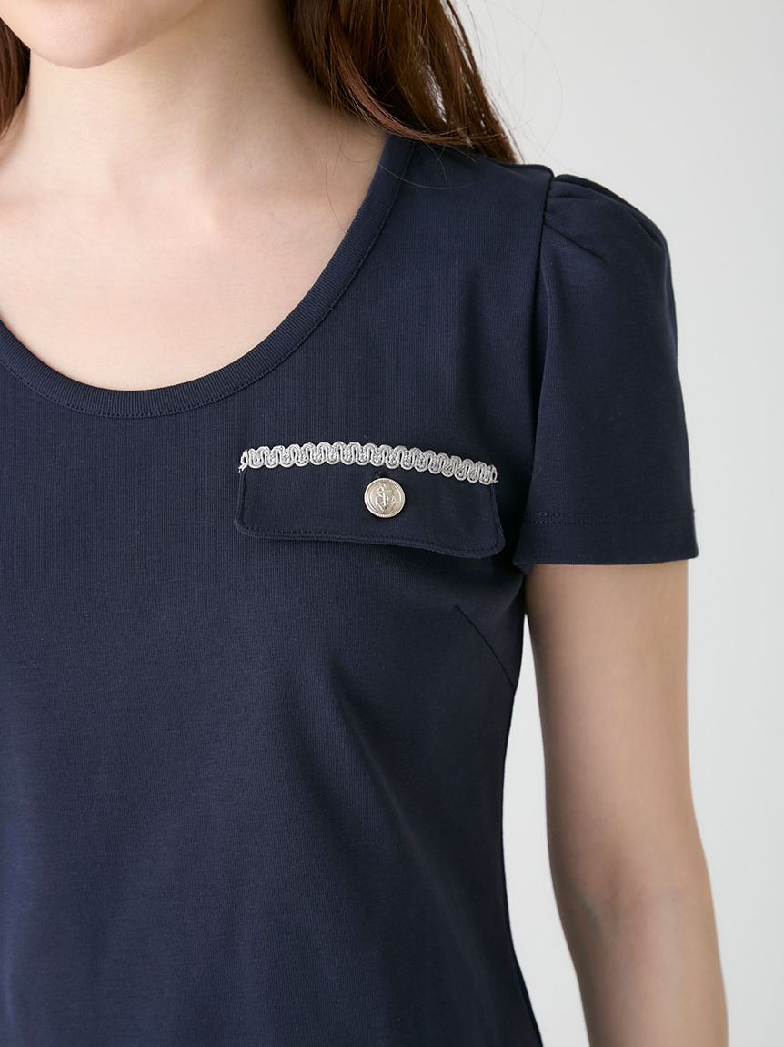 洗える】フラップポケットカットソー(カットソー)｜TOPS（トップス