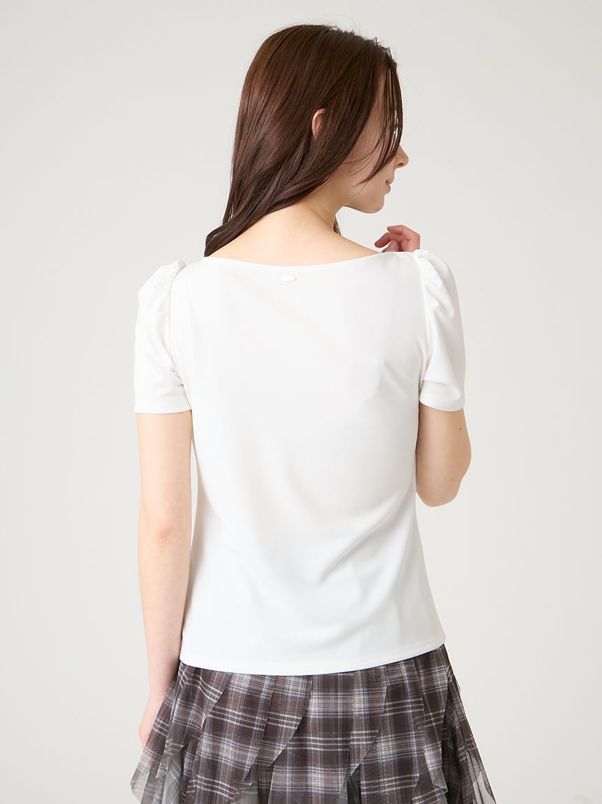 洗える】アシンメトリーカットトップス(カットソー)｜TOPS（トップス