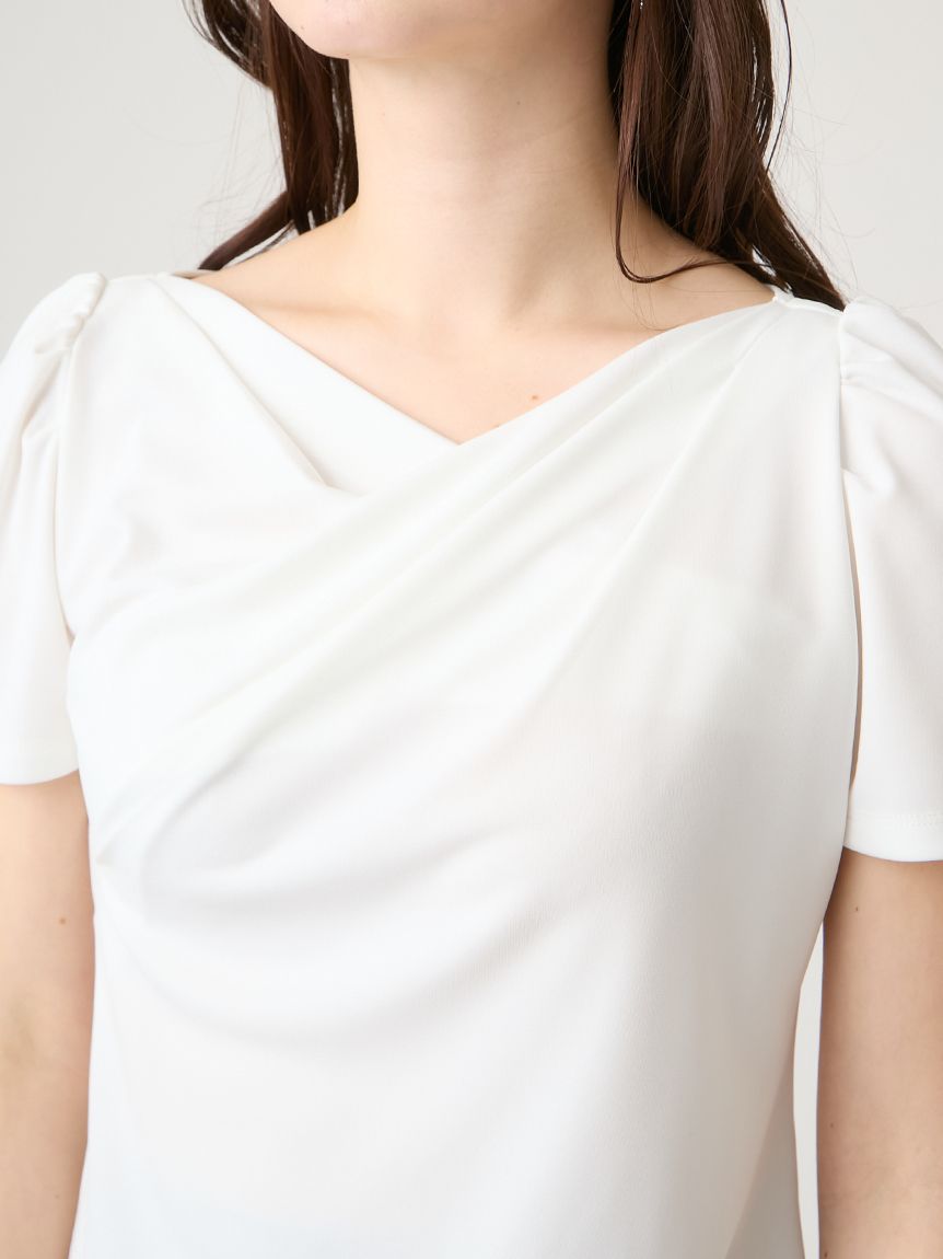 洗える】アシンメトリーカットトップス(カットソー)｜TOPS（トップス