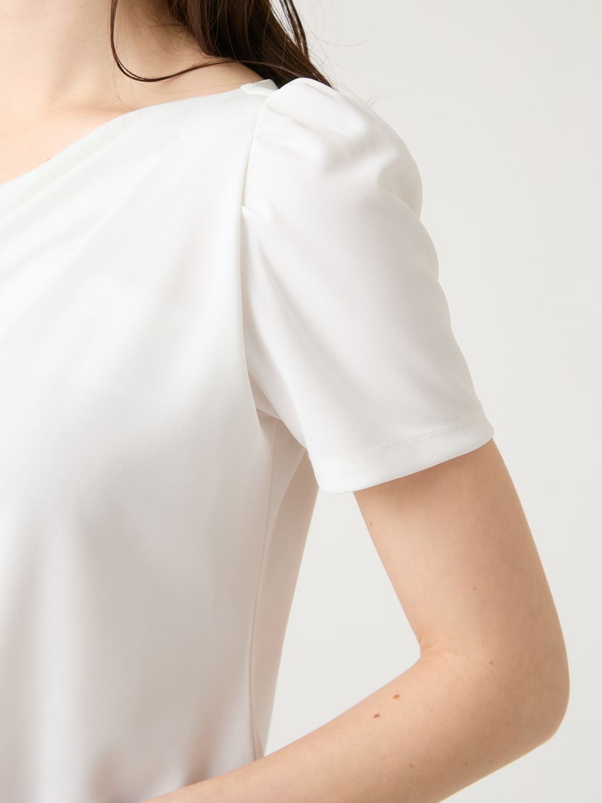 洗える】アシンメトリーカットトップス(カットソー)｜TOPS（トップス