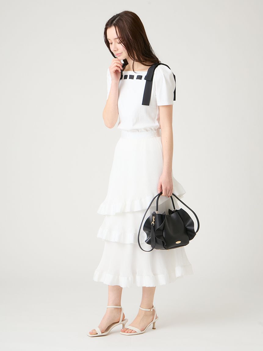 ショルダーリボンカットソー(カットソー)｜TOPS（トップス）｜CELFORD