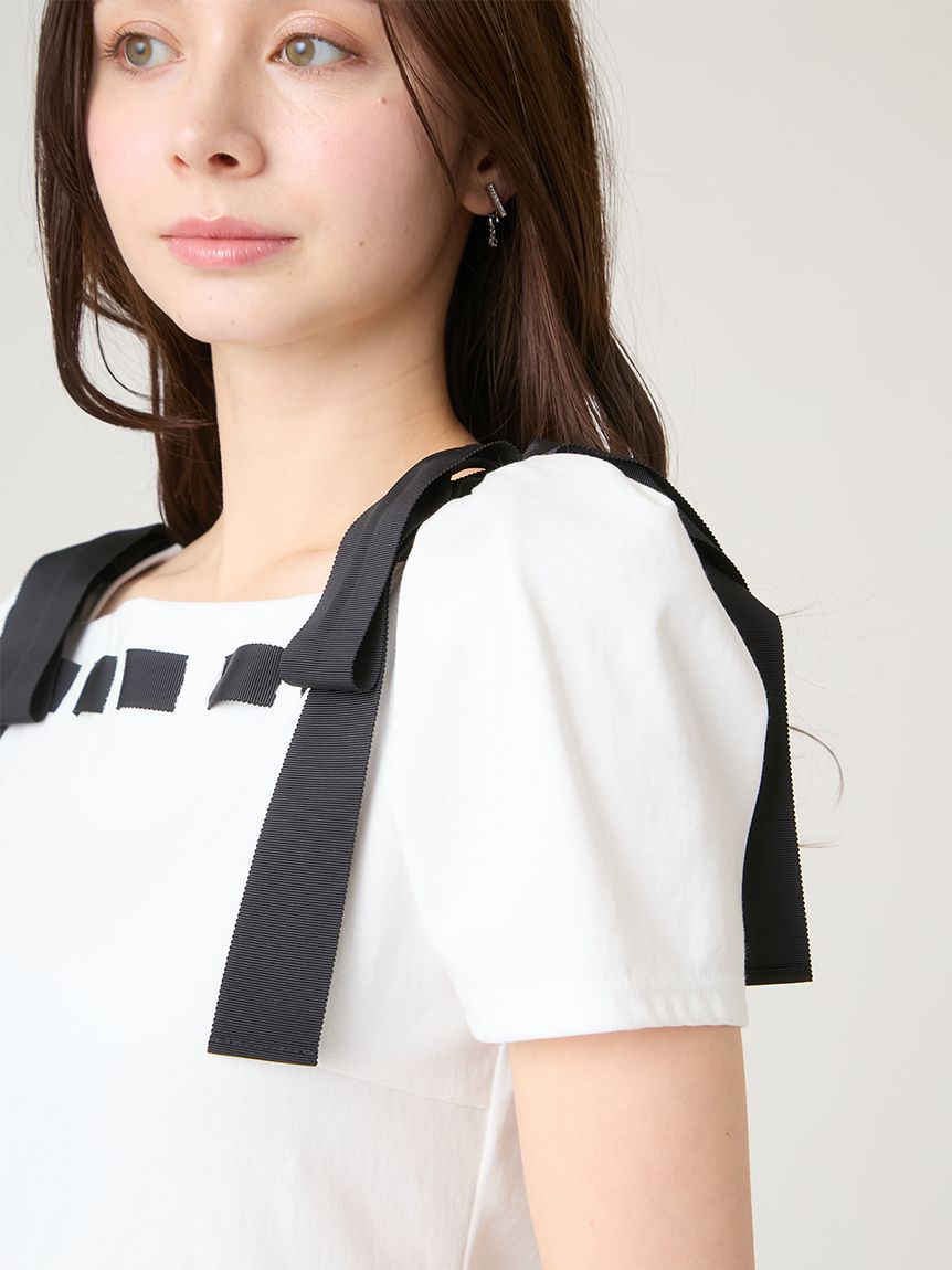 ショルダーリボンカットソー(カットソー)｜TOPS（トップス）｜CELFORD