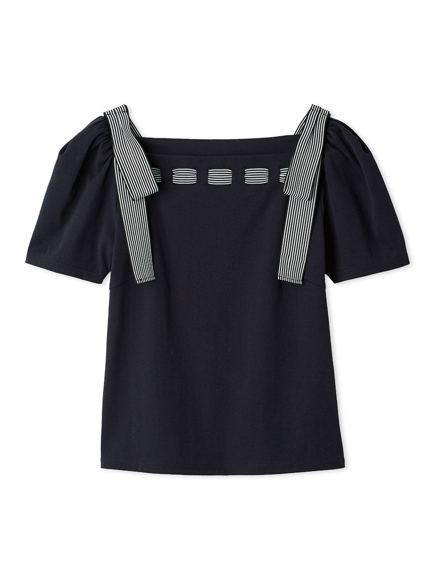 洗える】ショルダーリボンカットソー(カットソー)｜TOPS（トップス