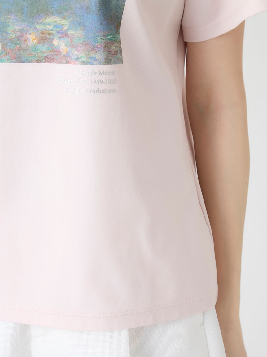 洗える】【Monet】アートプリントTシャツ(カットソー)｜TOPS