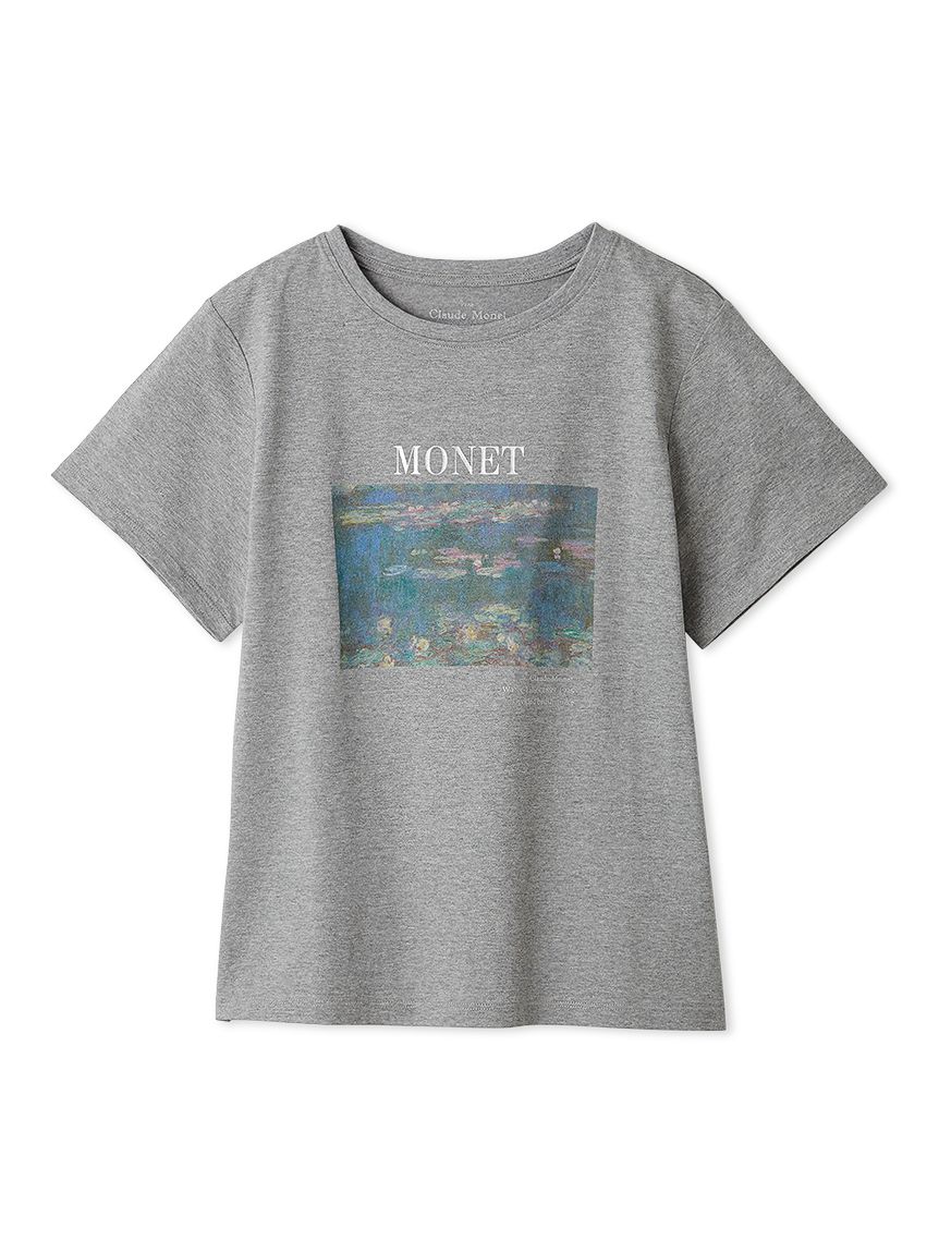 洗える】【Monet】アートプリントTシャツ(Tシャツ・カットソー)｜TOPS