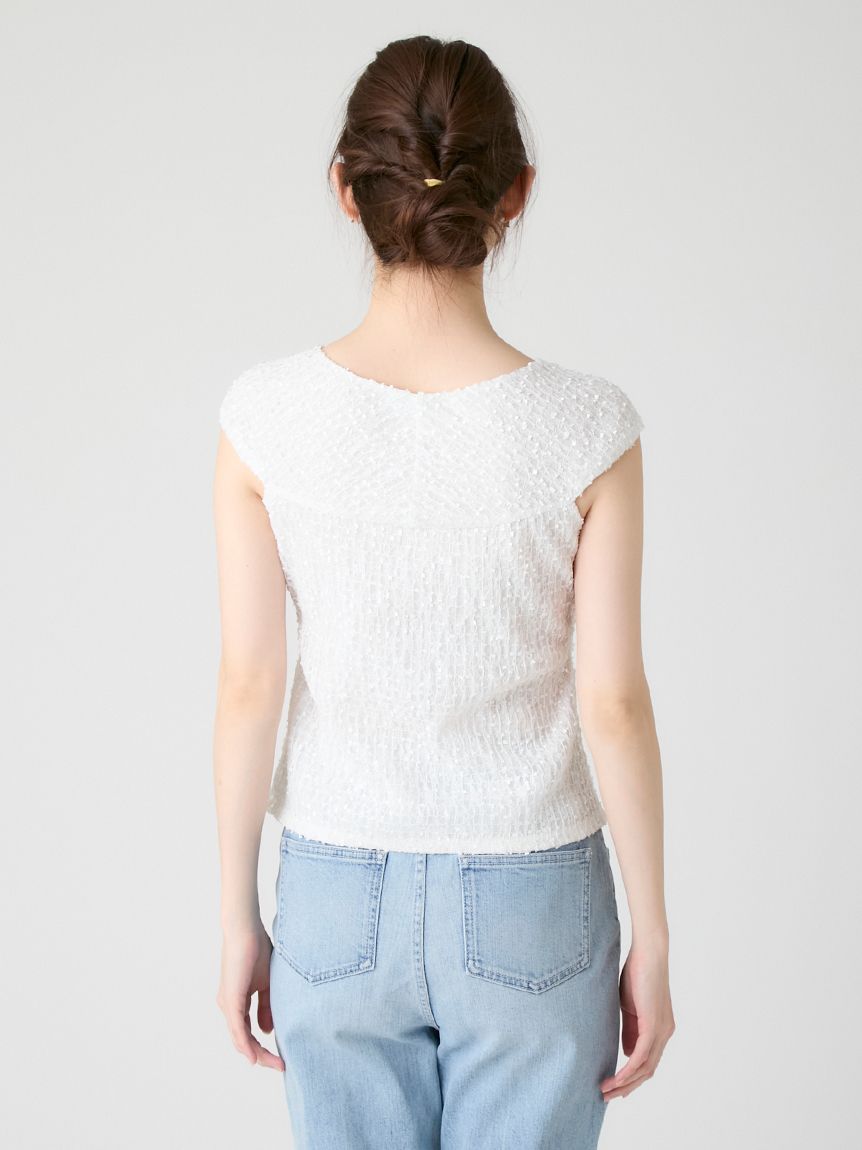 洗える】ツイストオフショルレーストップス(カットソー)｜TOPS