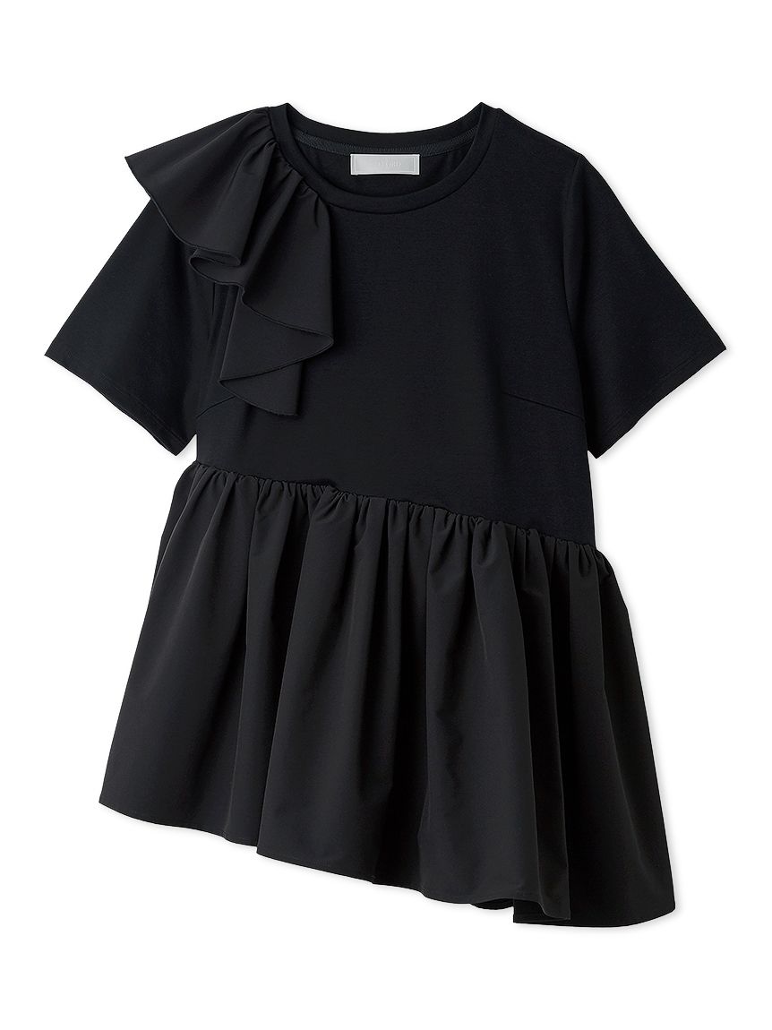 アシンメトリーカットチュニック(カットソー)｜TOPS（トップス