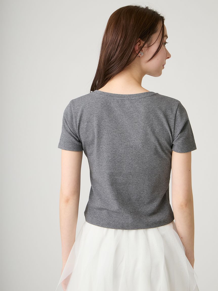 HANAE MORI×CELFORDコラボ】【洗える】ロゴカットトップス(カットソー