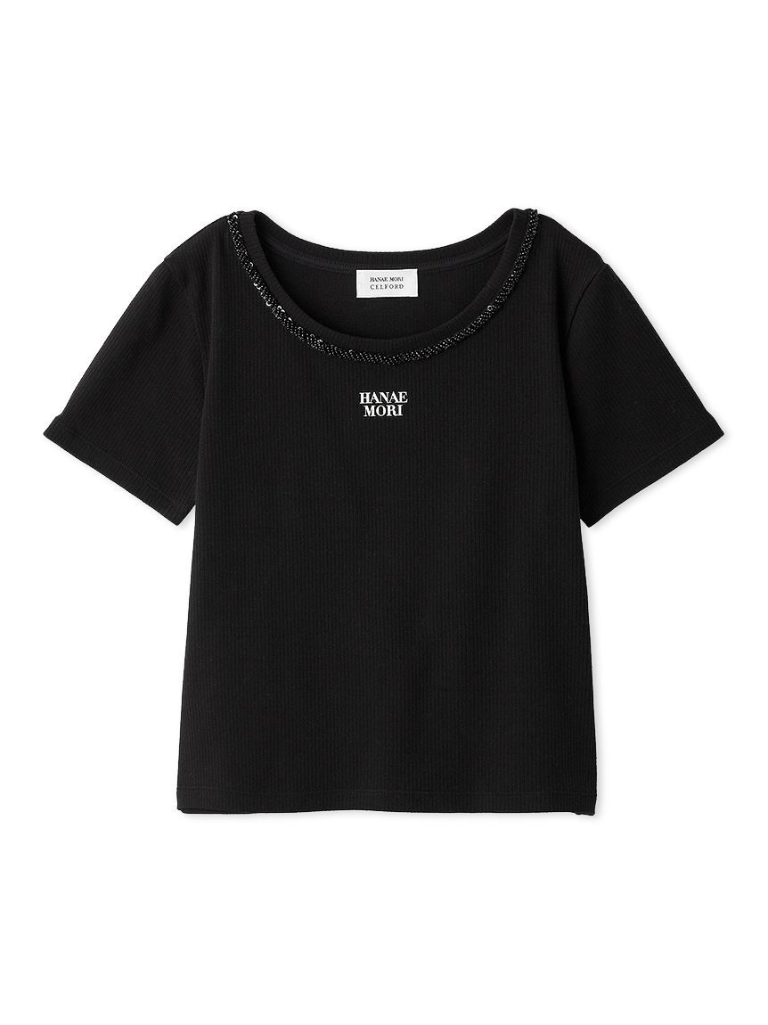 HANAE MORI×CELFORDコラボ】【洗える】ロゴカットトップス(カットソー