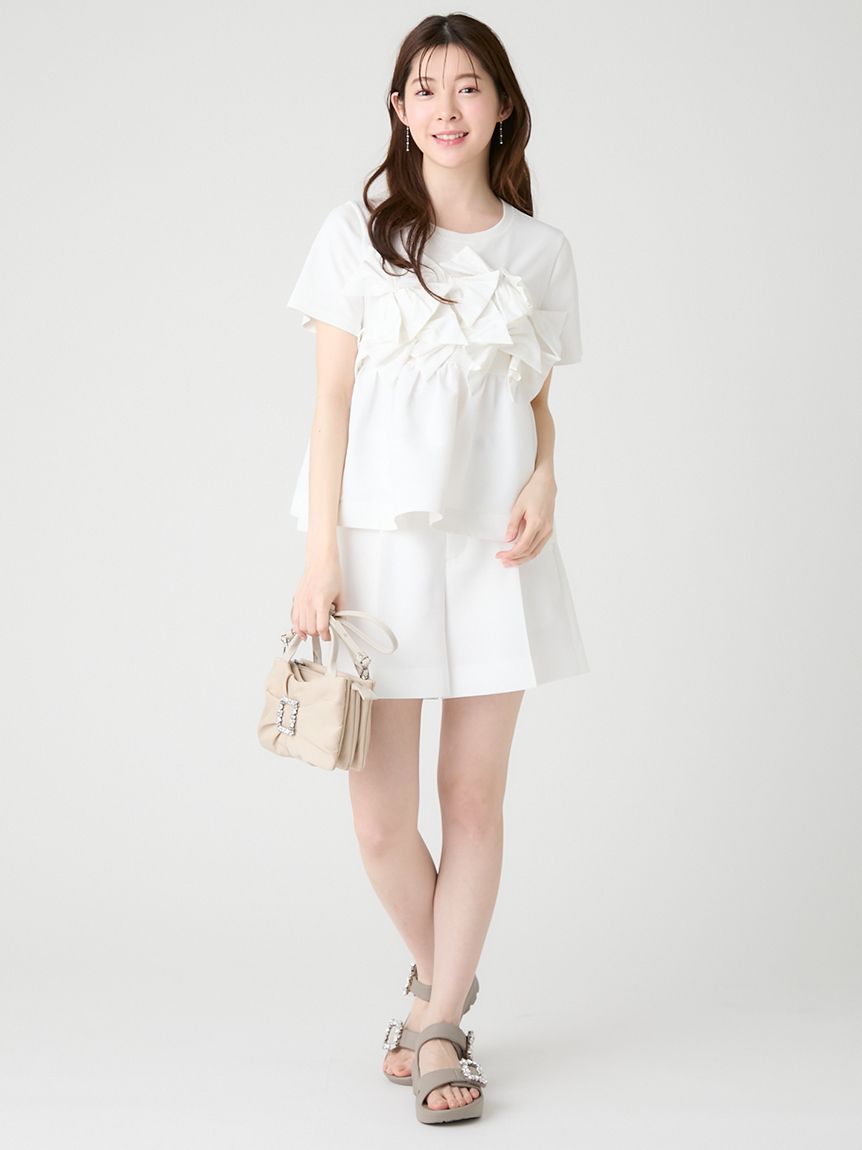 HANAE MORI×CELFORDコラボ】【洗える】バタフライリボンチュニック