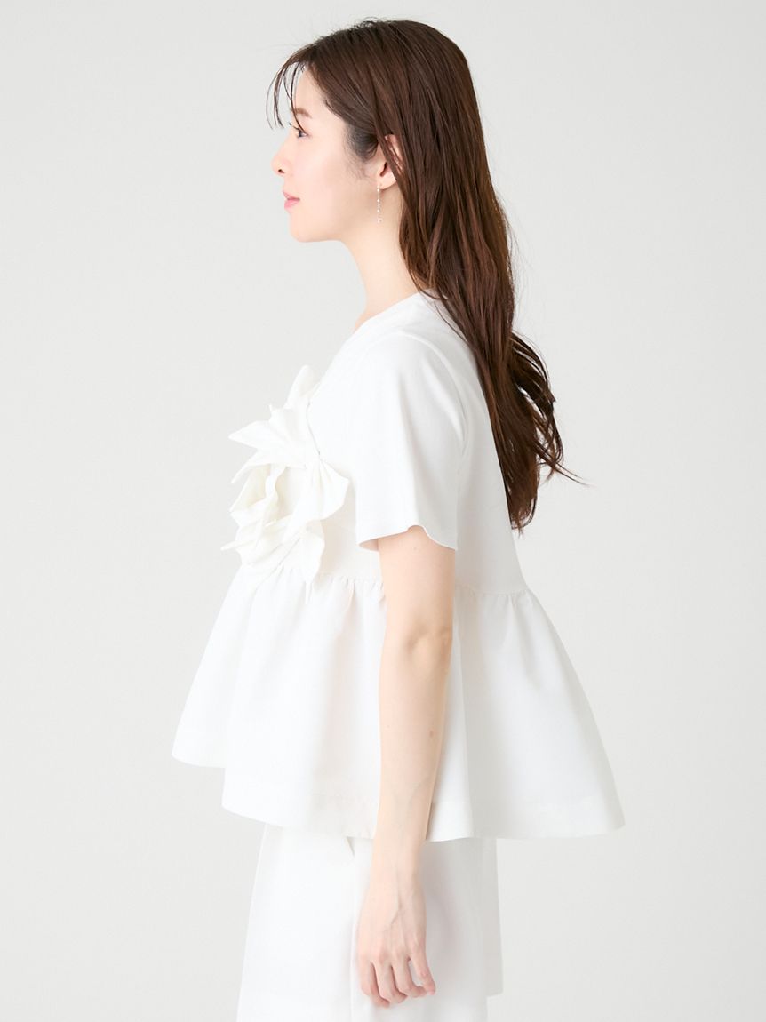 新作未使用HANAE MORI×CELFORDコラボ☆バタフライリボンチュニック HANAE MORI×CELFORDコラボ】【洗える】バタフライリボンチュニック