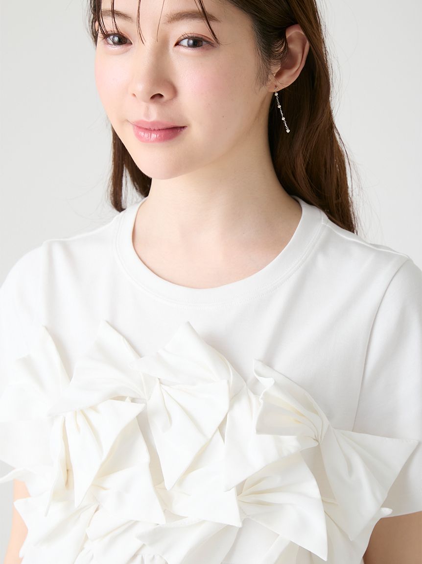 HANAE MORI×CELFORDコラボ】【洗える】バタフライリボンチュニック