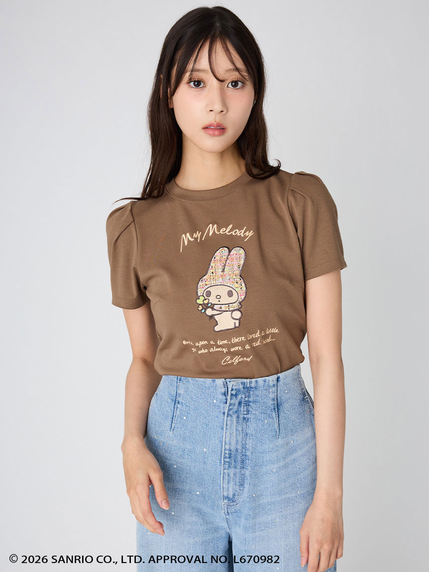 マイメロディ】 【洗える】ツイードずきんTシャツ(カットソー)｜TOPS