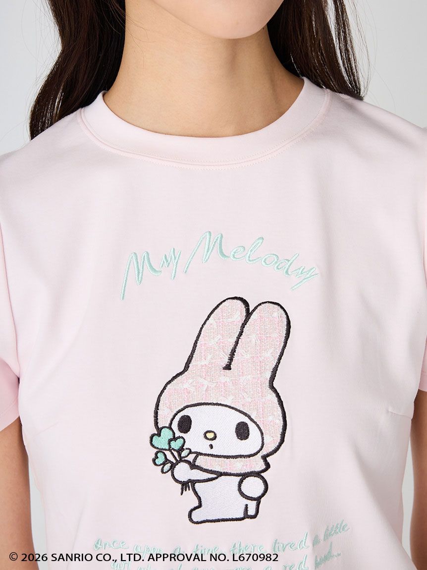 マイメロディ】 【洗える】ツイードずきんTシャツ(カットソー)｜TOPS