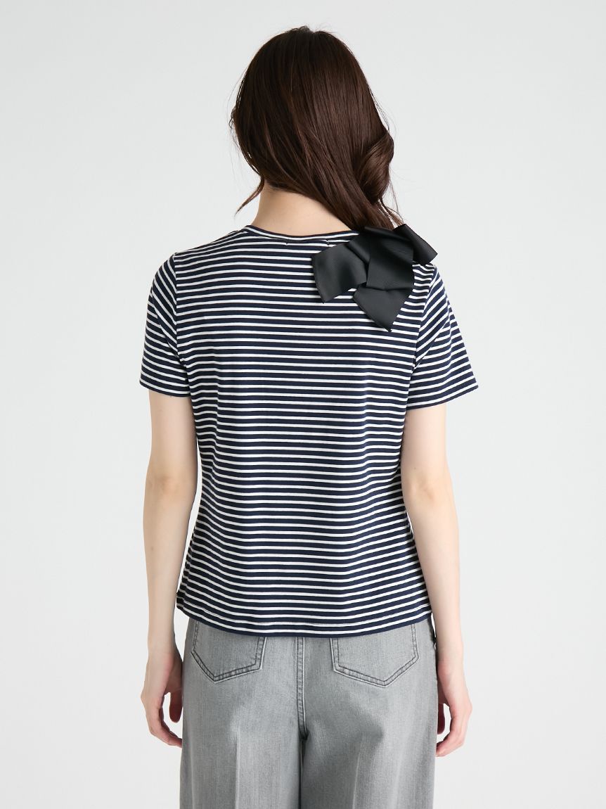 洗える】アシメリボンTシャツ(カットソー)｜TOPS（トップス）｜CELFORD