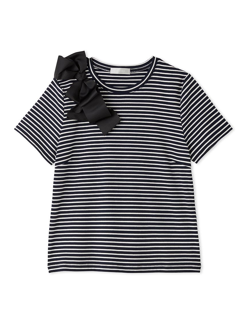 洗える】アシメリボンTシャツ(Tシャツ・カットソー)｜TOPS｜CELFORD