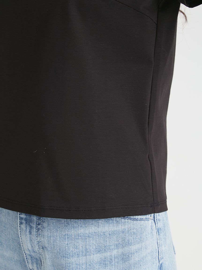 洗える】フラワービジューTシャツ(Tシャツ・カットソー)｜TOPS