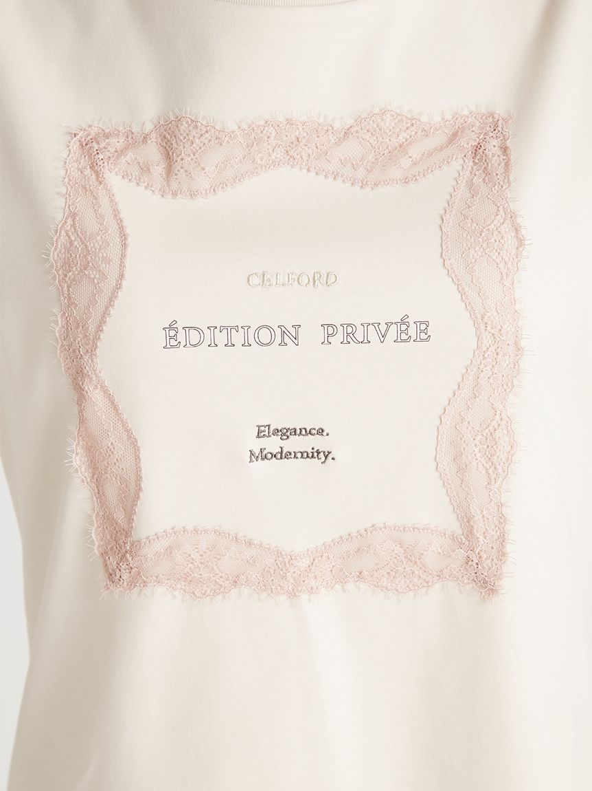 洗える】レースフレームTシャツ(Tシャツ・カットソー)｜TOPS｜CELFORD