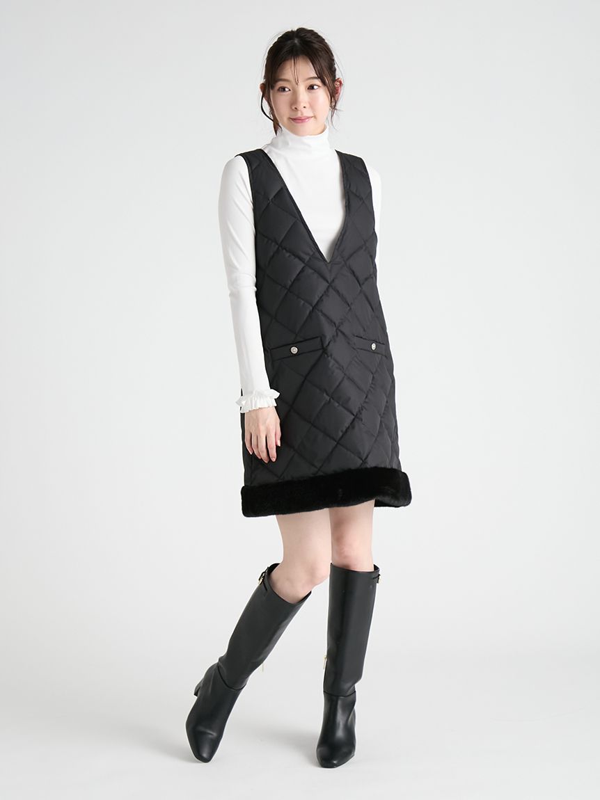 洗える】フリルスリーブタートルトップス(カットソー)｜TOPS（トップス