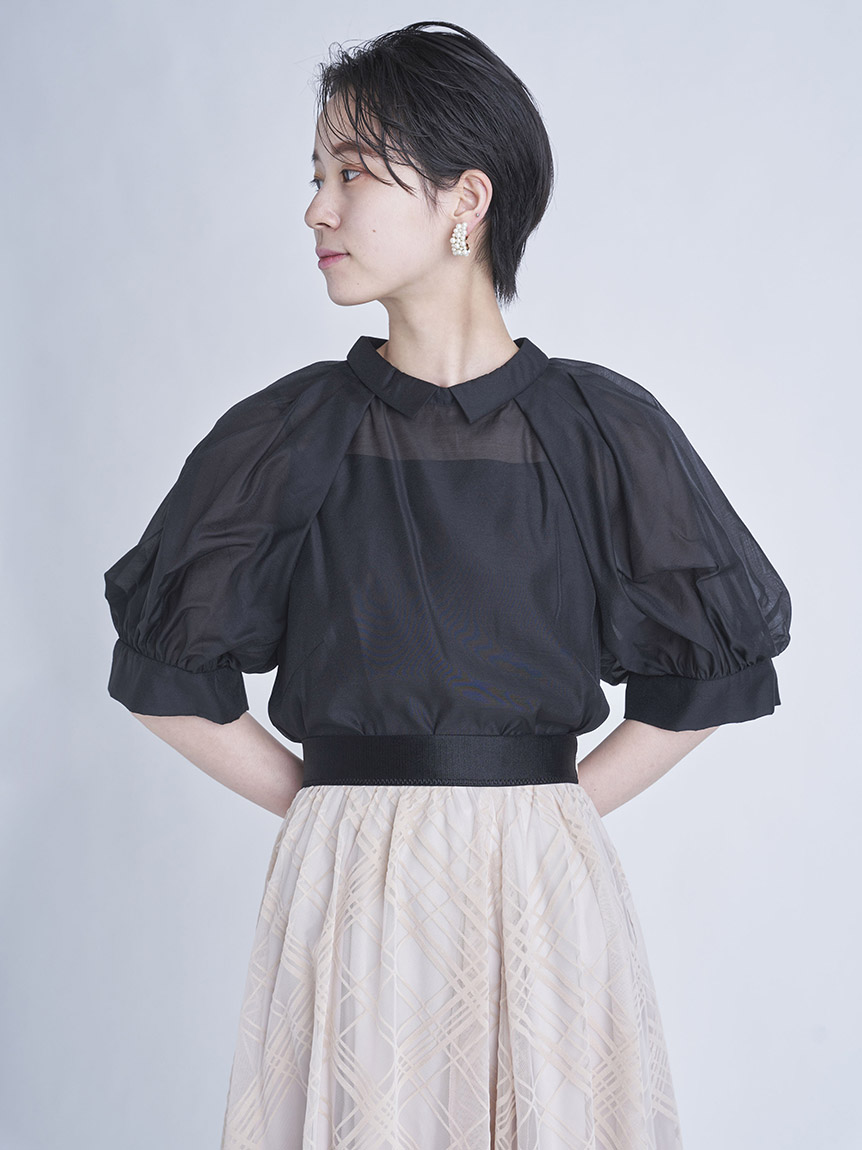 衿付きパフスリーブブラウス ブラウス Tops トップス Celford セルフォード の通販サイト 公式