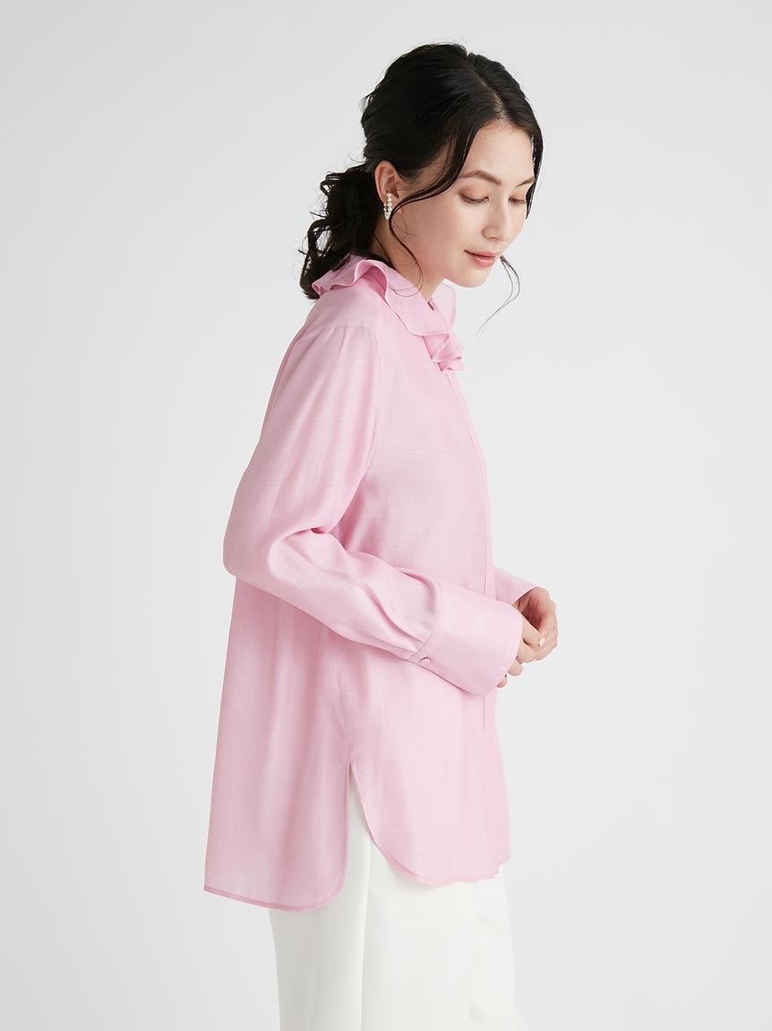 ラッフルカラーシャツ(ブラウス・シャツ)|TOPS(トップス)|CELFORD ...