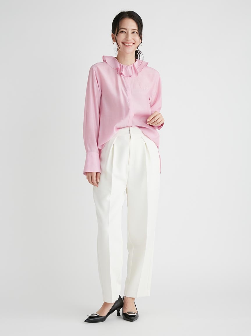 ラッフルカラーシャツ(ブラウス・シャツ)|TOPS(トップス)|CELFORD ...