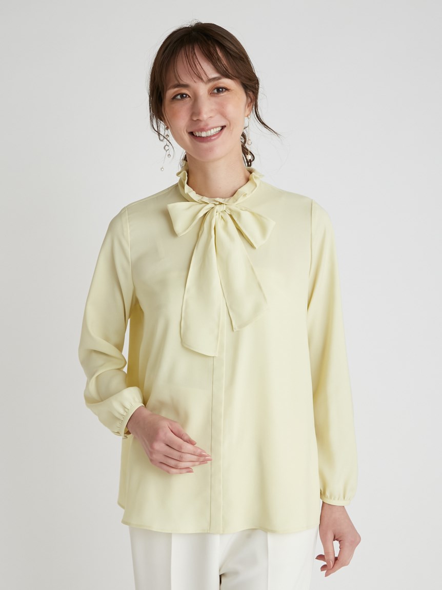 ボウタイ付きフリルブラウス(ブラウス・シャツ)｜TOPS（トップス 