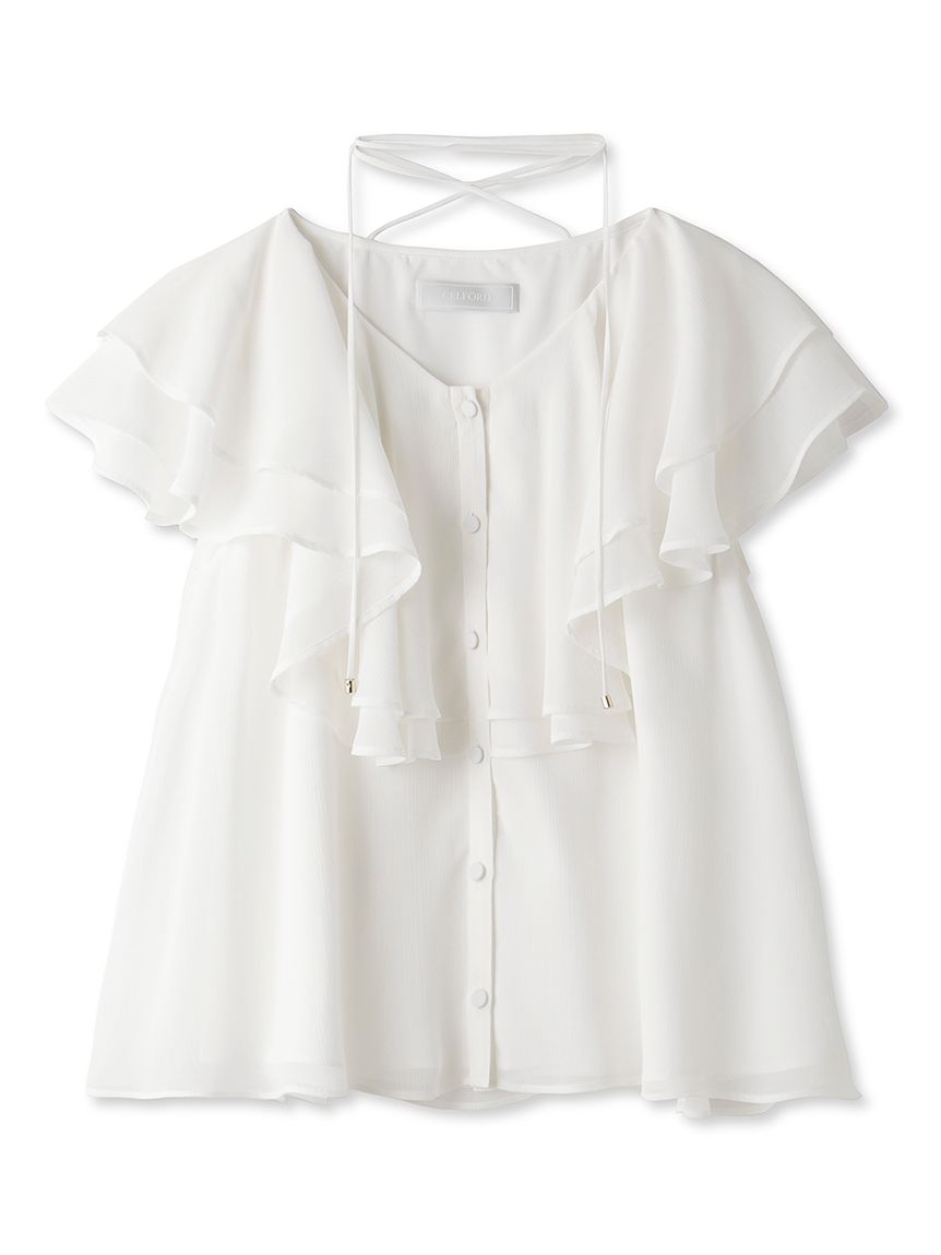 チョーカークレープブラウス(ブラウス・シャツ)｜TOPS（トップス