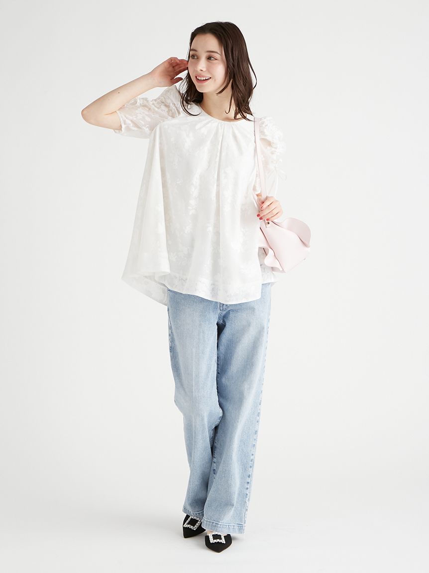 【返品?交換対象商品】 ドロストスリーブチュニック(ブラウス・シャツ)｜TOPS（トップス トップス