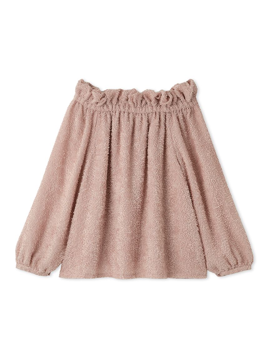 カットジャガードパフネックブラウス(ブラウス・シャツ)｜TOPS