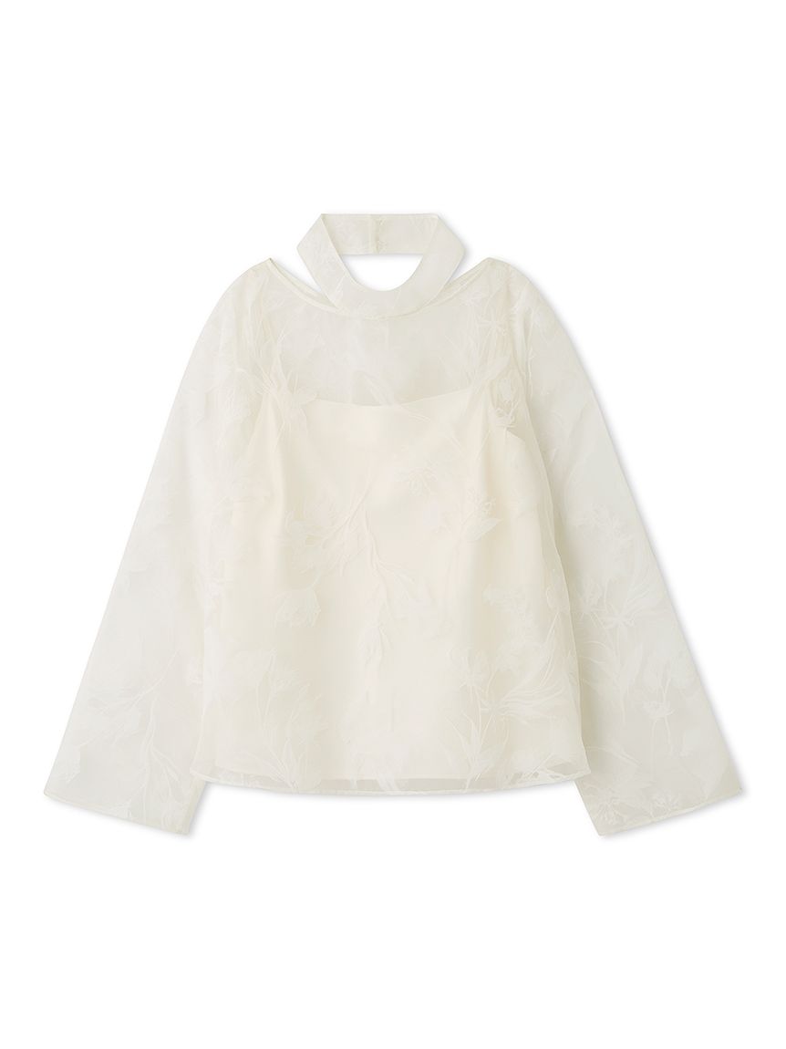 フラワーフロッキーブラウス(ブラウス・シャツ)｜TOPS（トップス