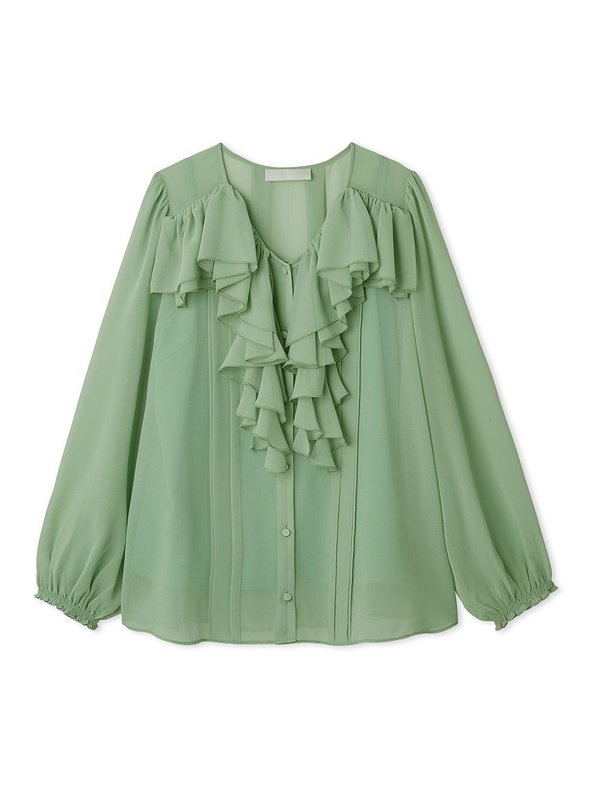 シフォンフリルブラウス(ブラウス・シャツ)｜TOPS（トップス