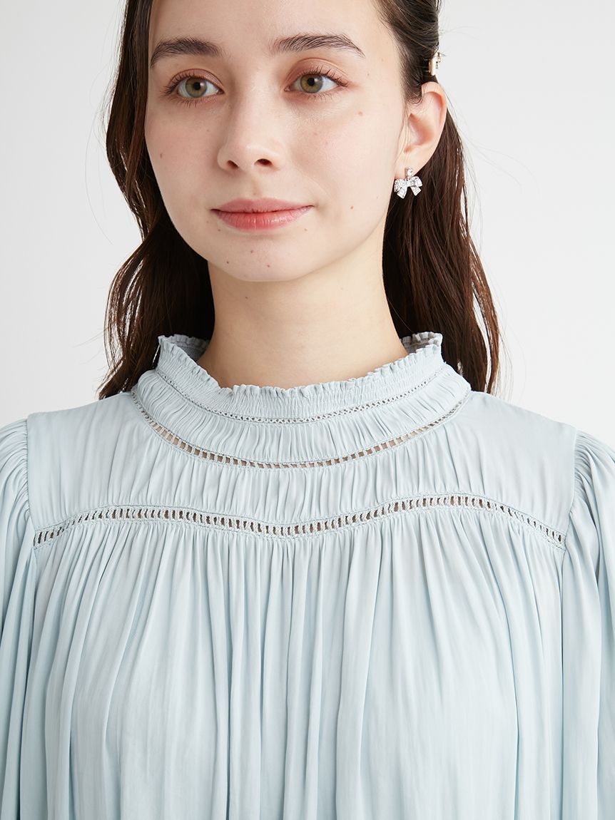 レースインサートブラウス(ブラウス・シャツ)｜TOPS（トップス