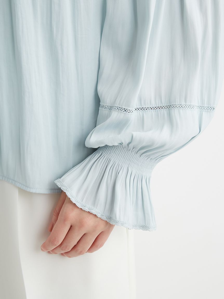 レースインサートブラウス(ブラウス・シャツ)｜TOPS（トップス