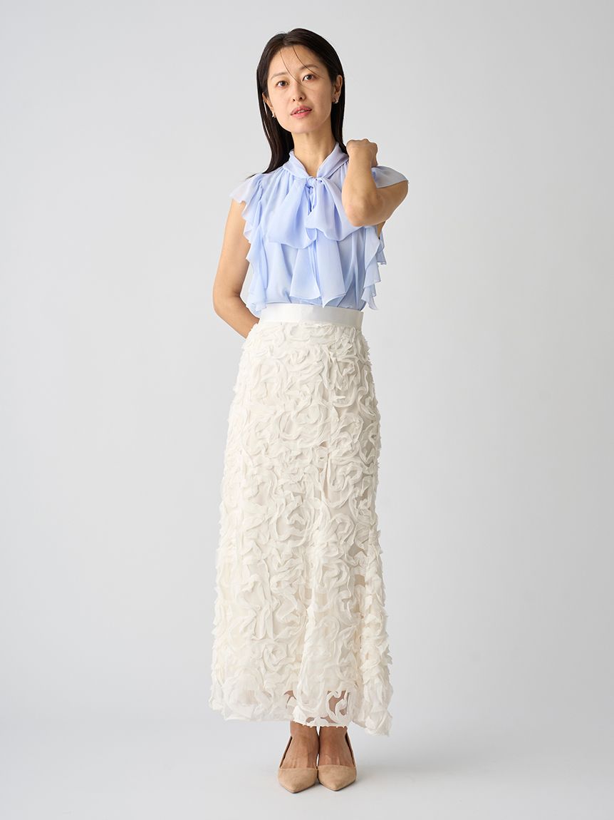 HANAE MORI×CELFORDコラボ】ハートモチーフプリントブラウス