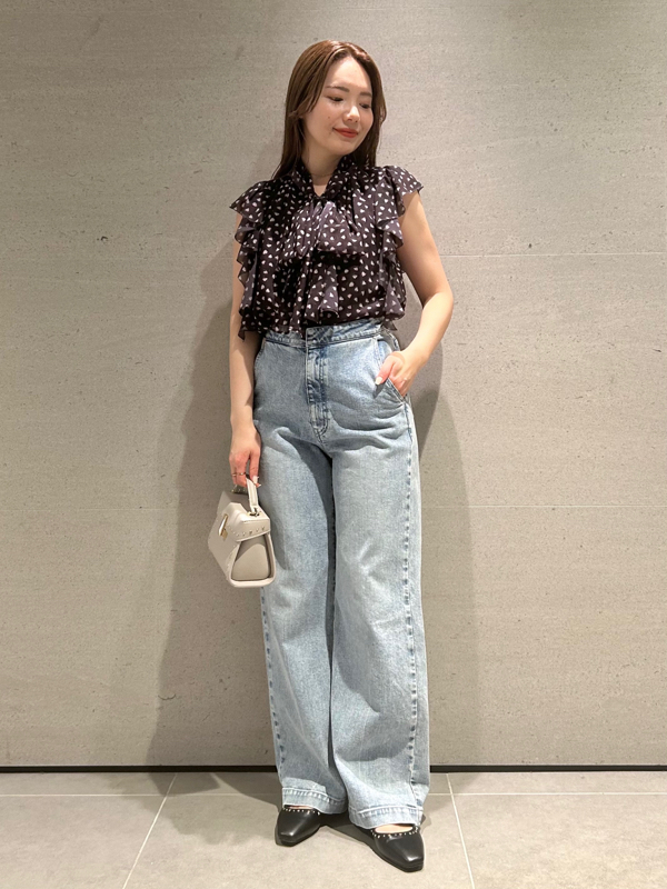 HANAE MORI×CELFORDコラボ】ハートモチーフプリントブラウス