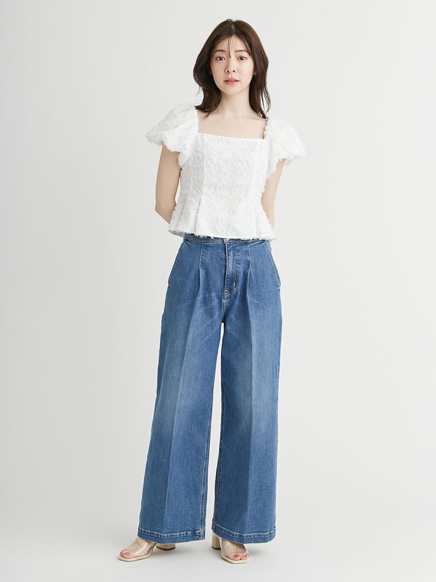 オフショルショートブラウス(ブラウス・シャツ)|TOPS(トップス オフショルショートブラウス(ブラウス・シャツ)|TOPS(トップス