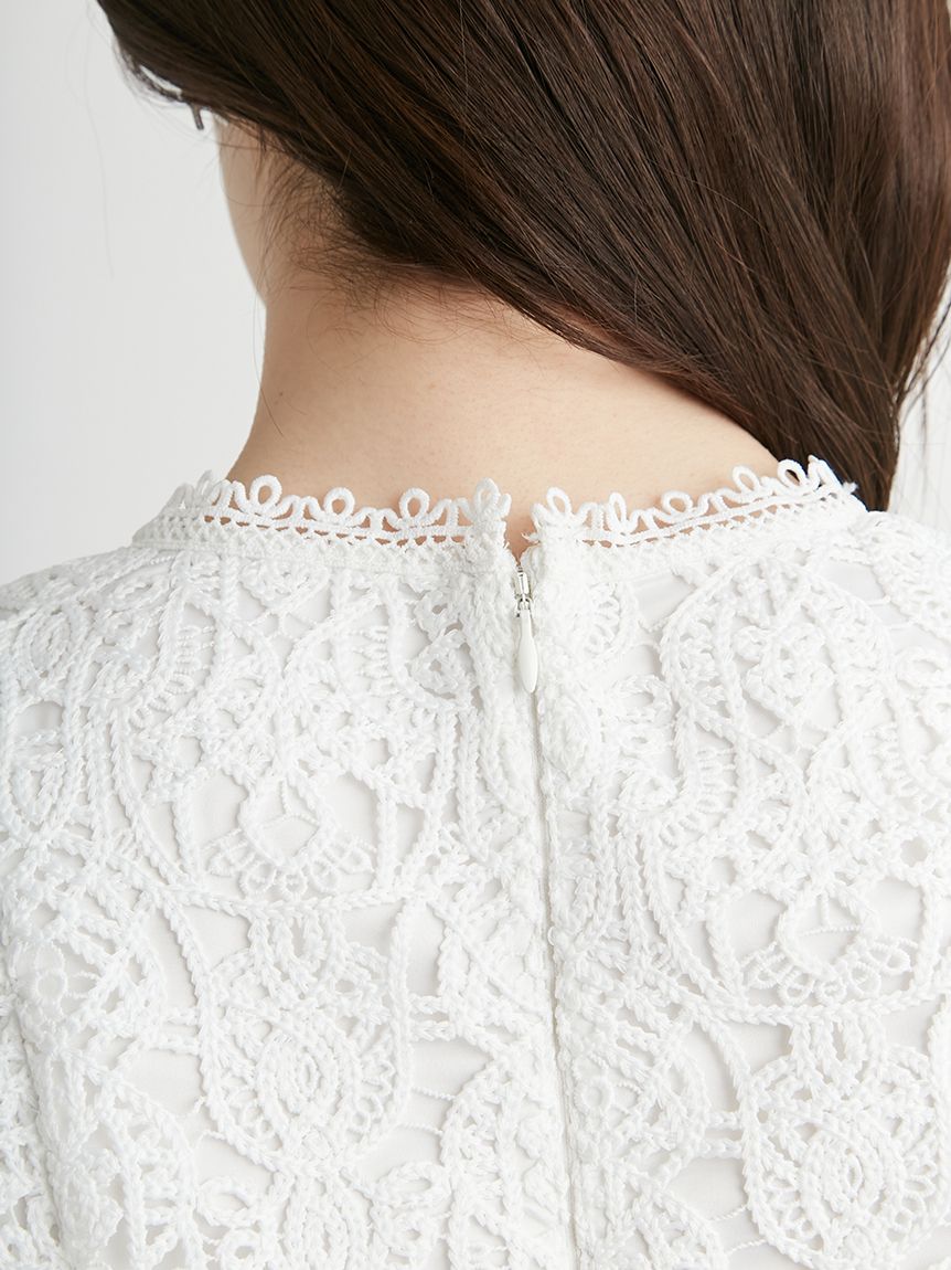 ペプラムレースブラウス(ブラウス・シャツ)｜TOPS（トップス