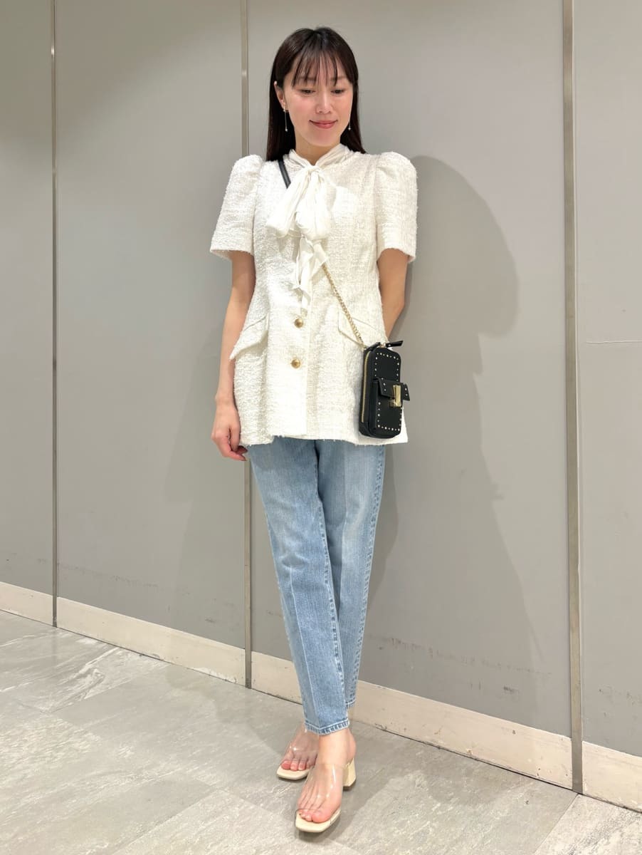 割繊シフォンボウタイブラウス(ブラウス・シャツ)｜TOPS