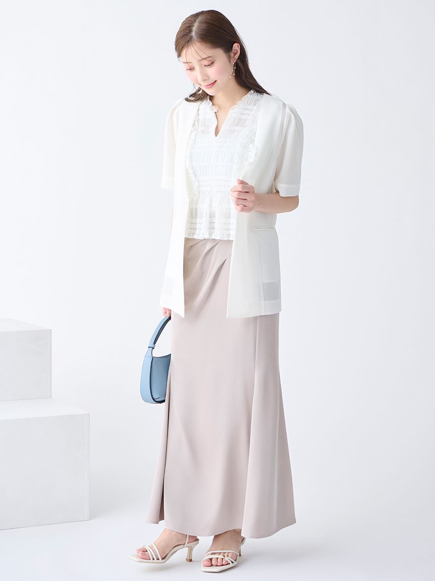シャーリングフリルブラウス(ブラウス・シャツ)｜TOPS（トップス