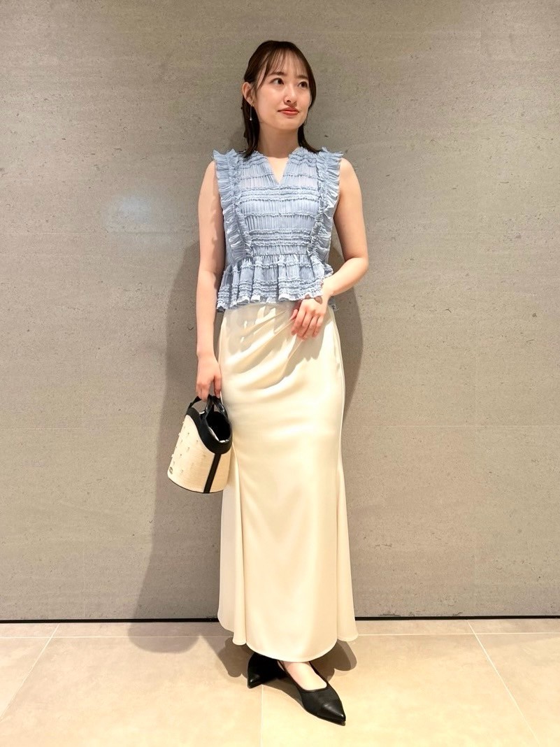 シャーリングフリルブラウス(ブラウス・シャツ)｜TOPS（トップス