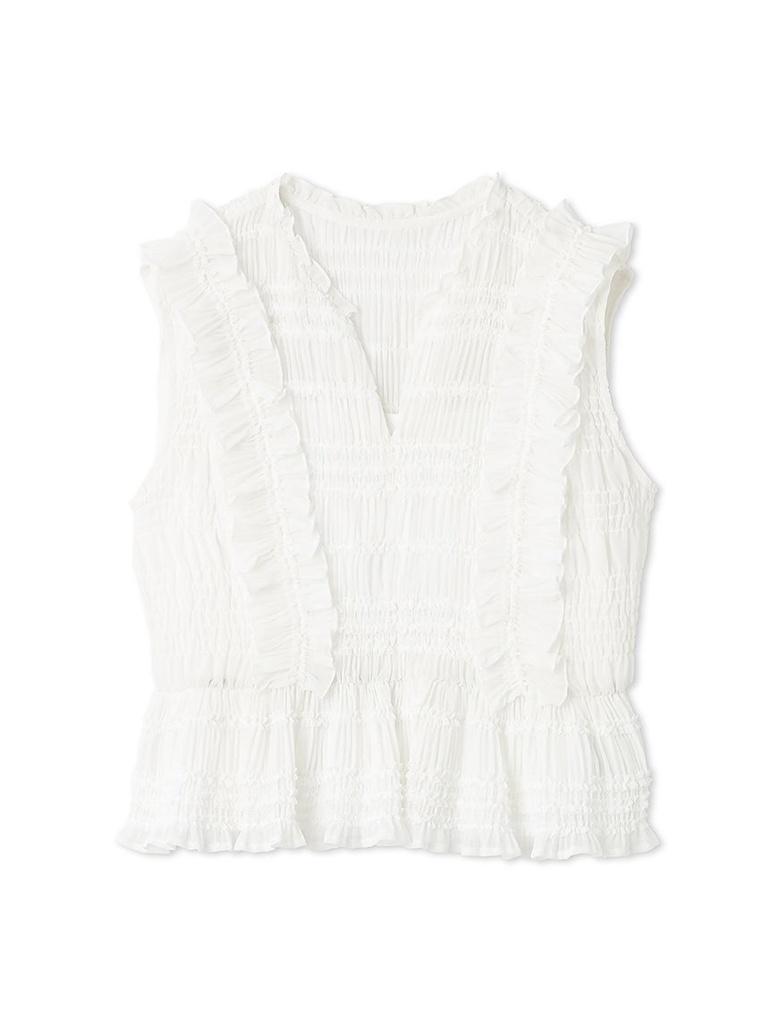 シャーリングフリルブラウス(ブラウス・シャツ)｜TOPS（トップス